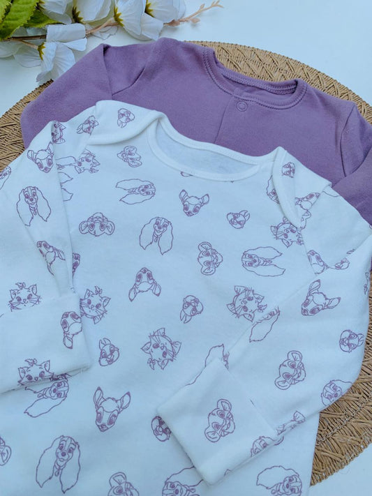 George Pack of 2 Disney Classics Sleepsuits