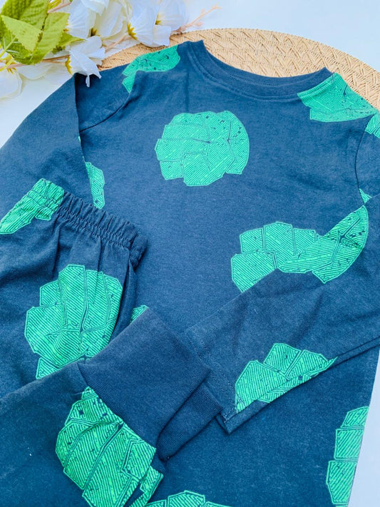 George Hulk Print Shirt & Trouser Set