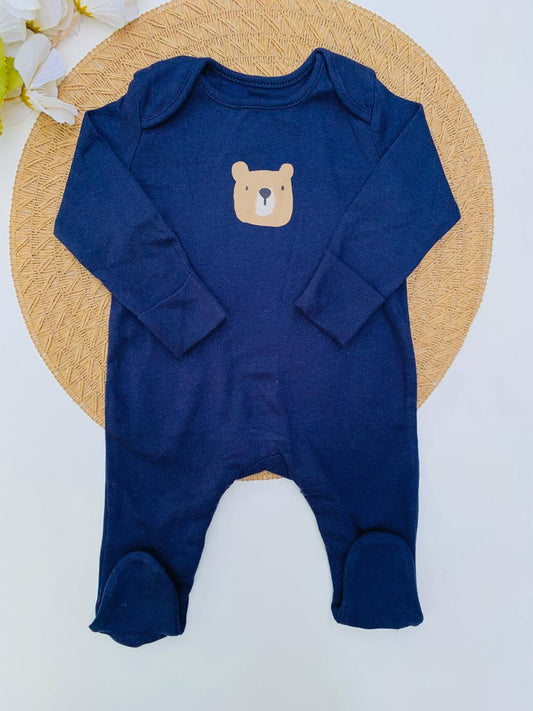 George Bear Face Sleepsuit
