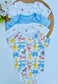 George Pack of 4 Bright Safari Short Sleeve Bodysuits
