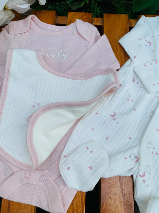 Tu Clothing Stars & Moons Print 4pc Starter Set