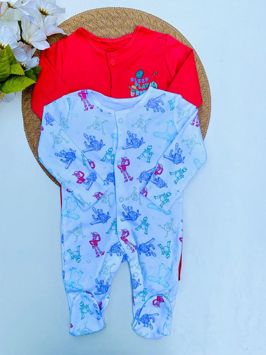 George Pack of 2 Sleepsuits