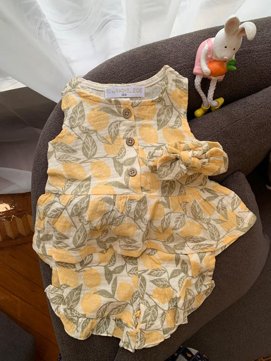 Lemon Print 3pc Set