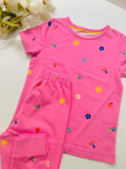 George Flower and Cherry Shirt and Trouser Set