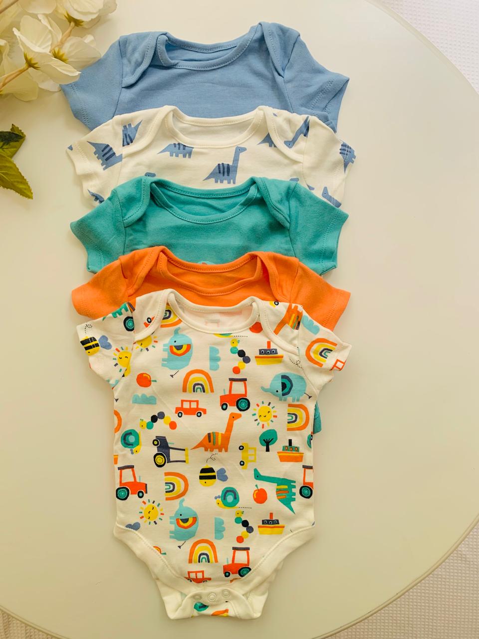 George Pack of 5 bodysuits
