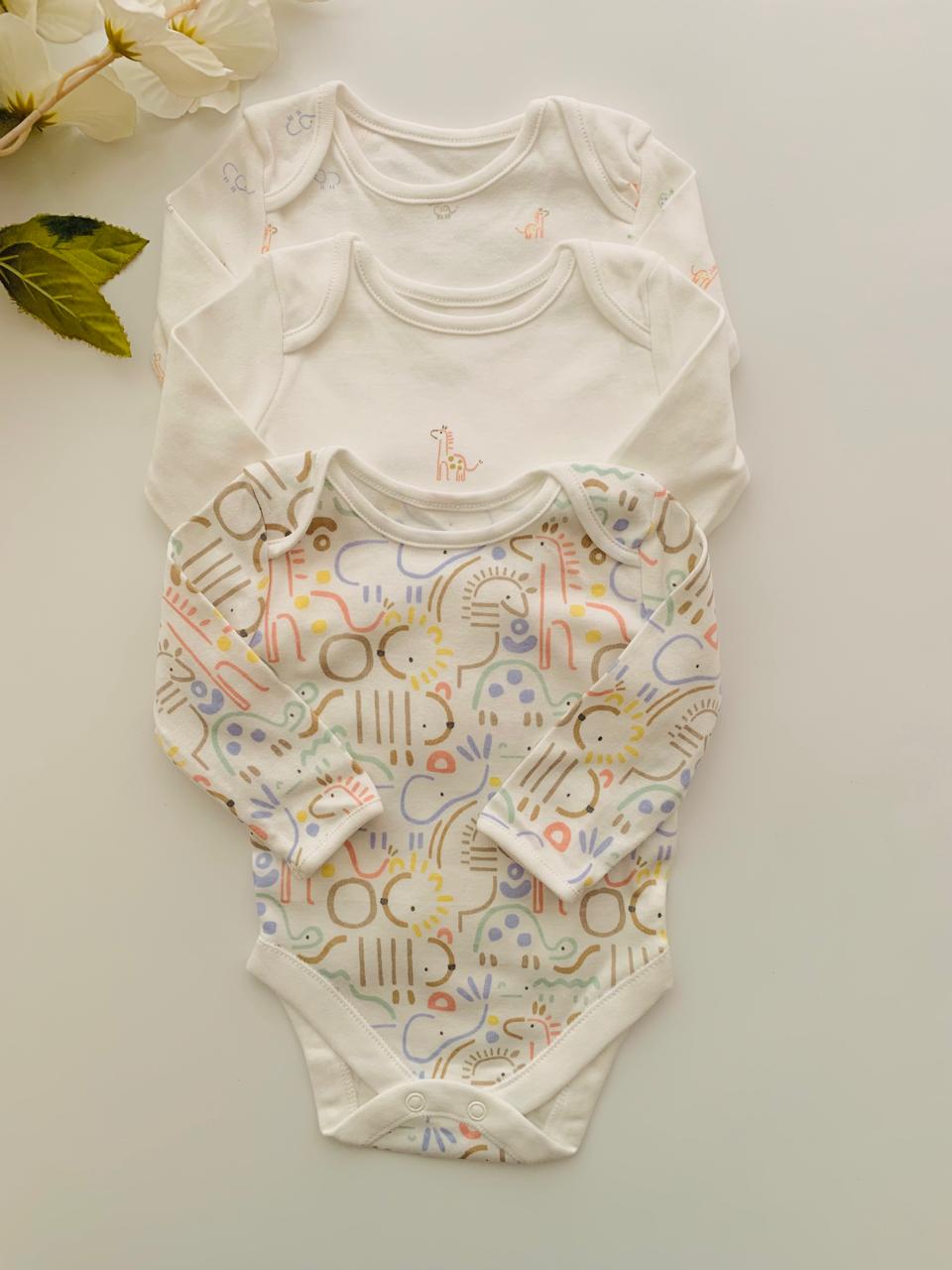 George Pack of 3 Bodysuits