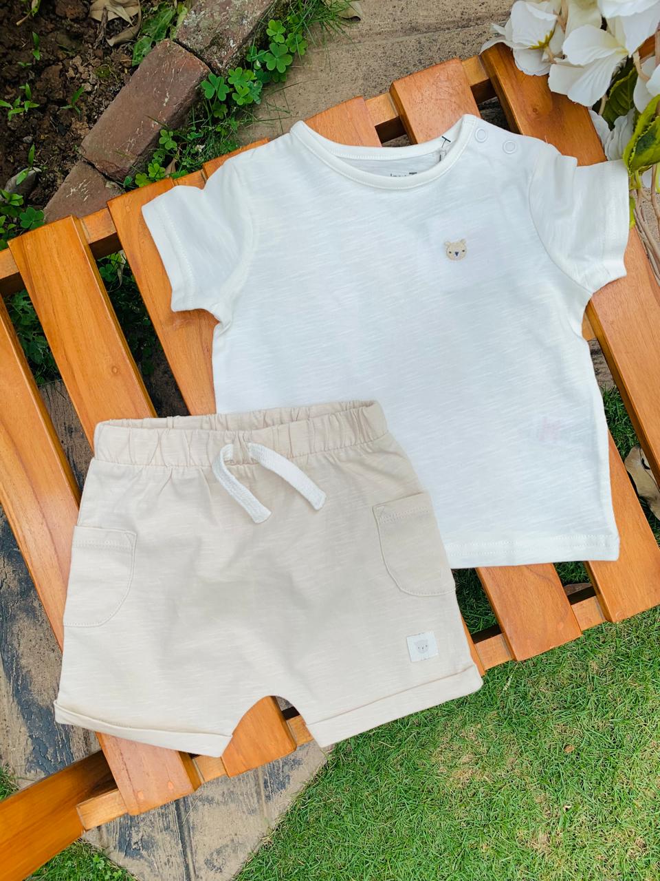 Tu Clothing Bear Face Shirt and Shorts Set