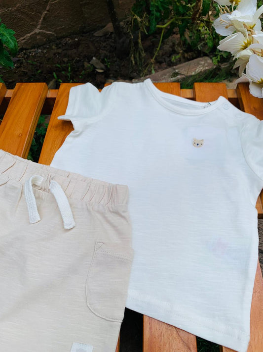 Tu Clothing Bear Face Shirt and Shorts Set