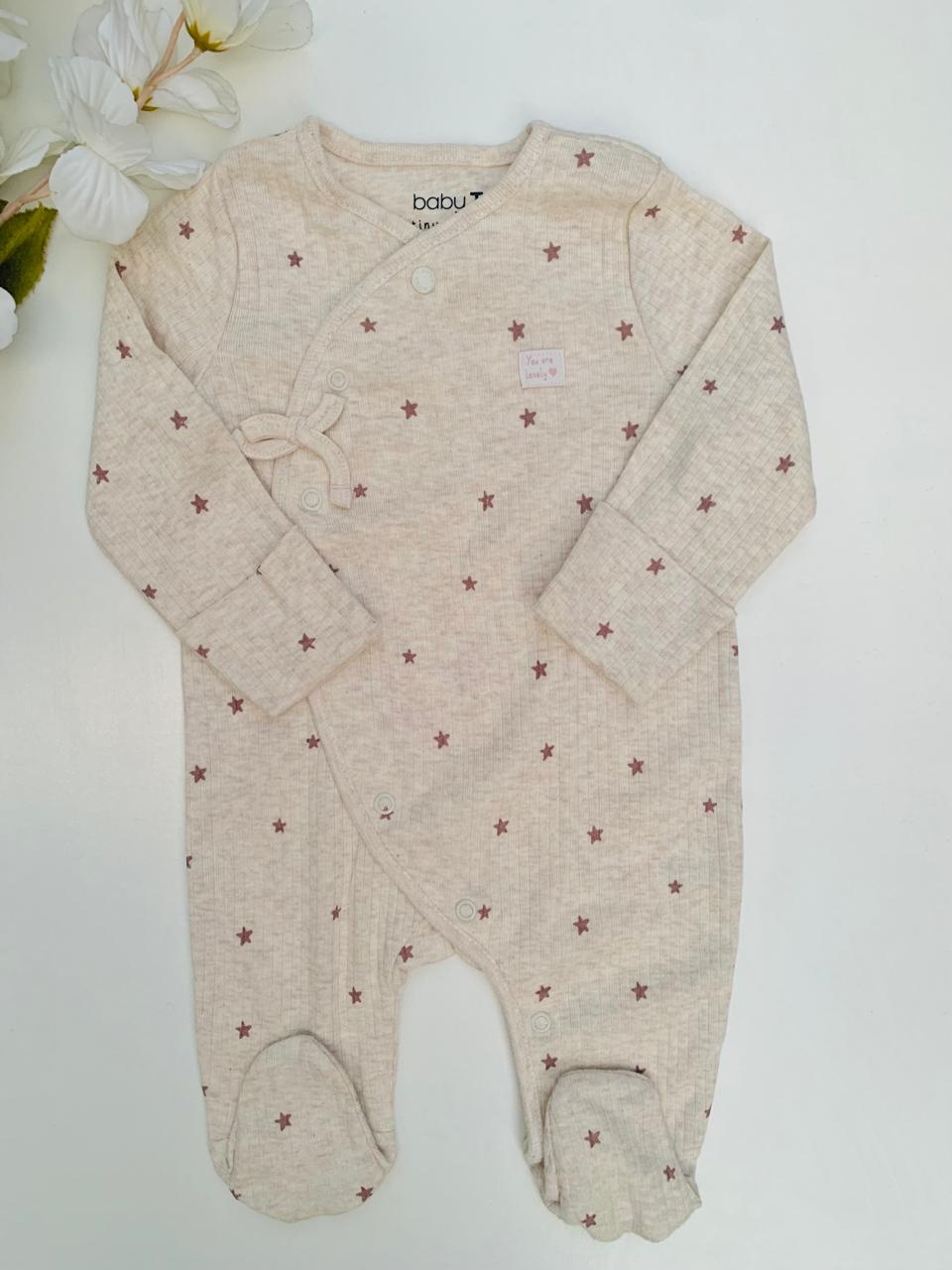 Tu Clothing “you are lovely” side Bow  Sleepsuit