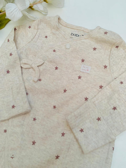 Tu Clothing “you are lovely” side Bow  Sleepsuit