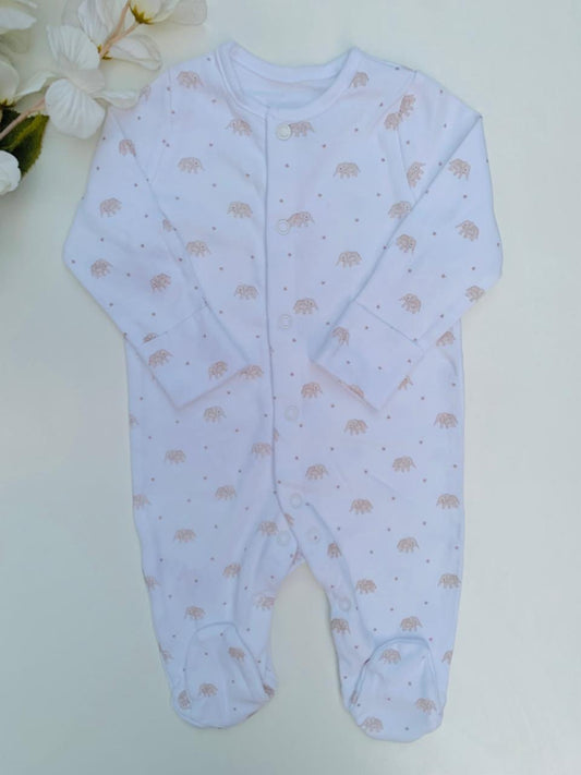 Tu Clothing Elephant Print Sleepsuit