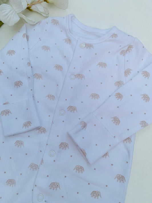 Tu Clothing Elephant Print Sleepsuit