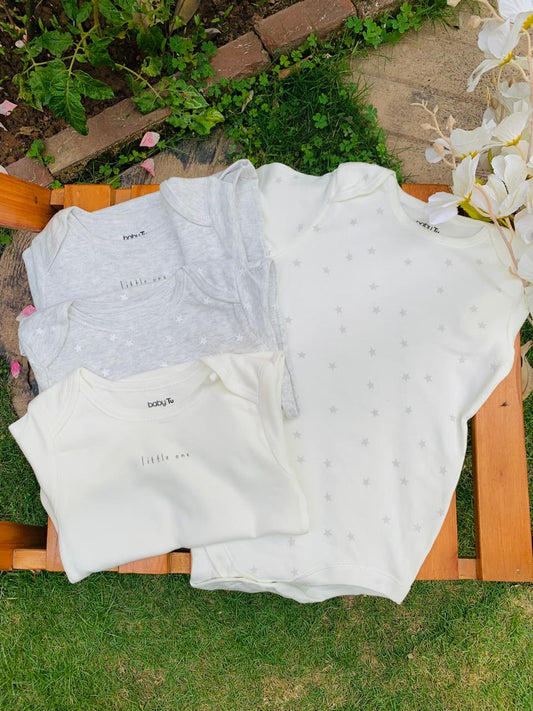Tu Clothing "Little One" Pack of 4 Bodysuits