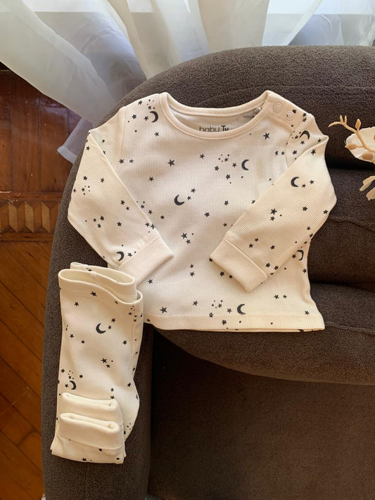 Tu Clothing" Moon and Star" Print Shirt and Trouser set