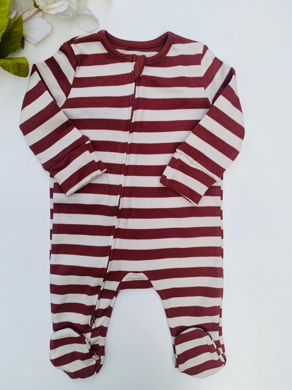 George Striped Sleepsuit