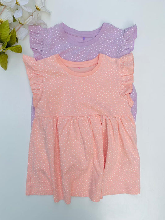 George Dots Print Pack of 2 Frocks