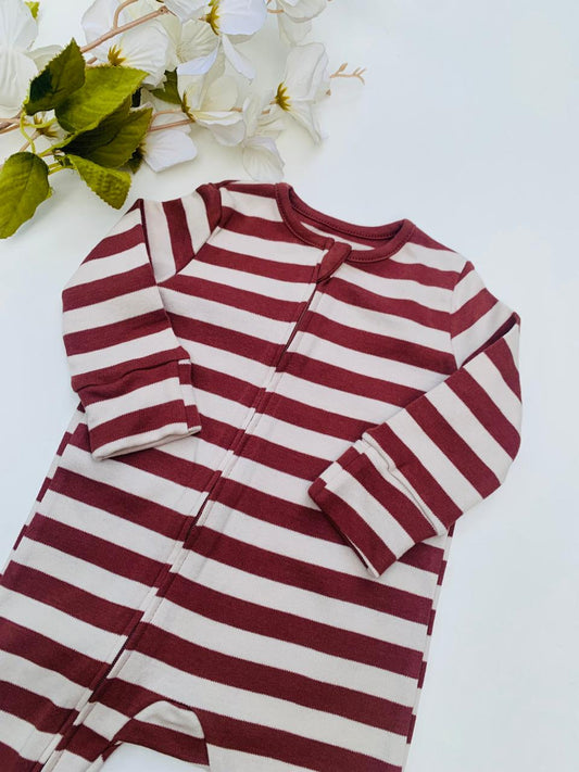 George Striped Sleepsuit