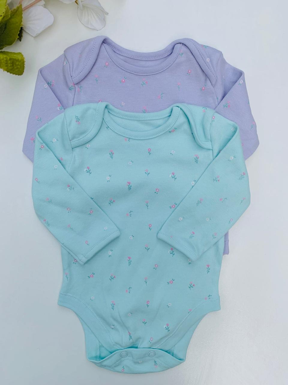 George Floral Pack of 2 Bodysuits