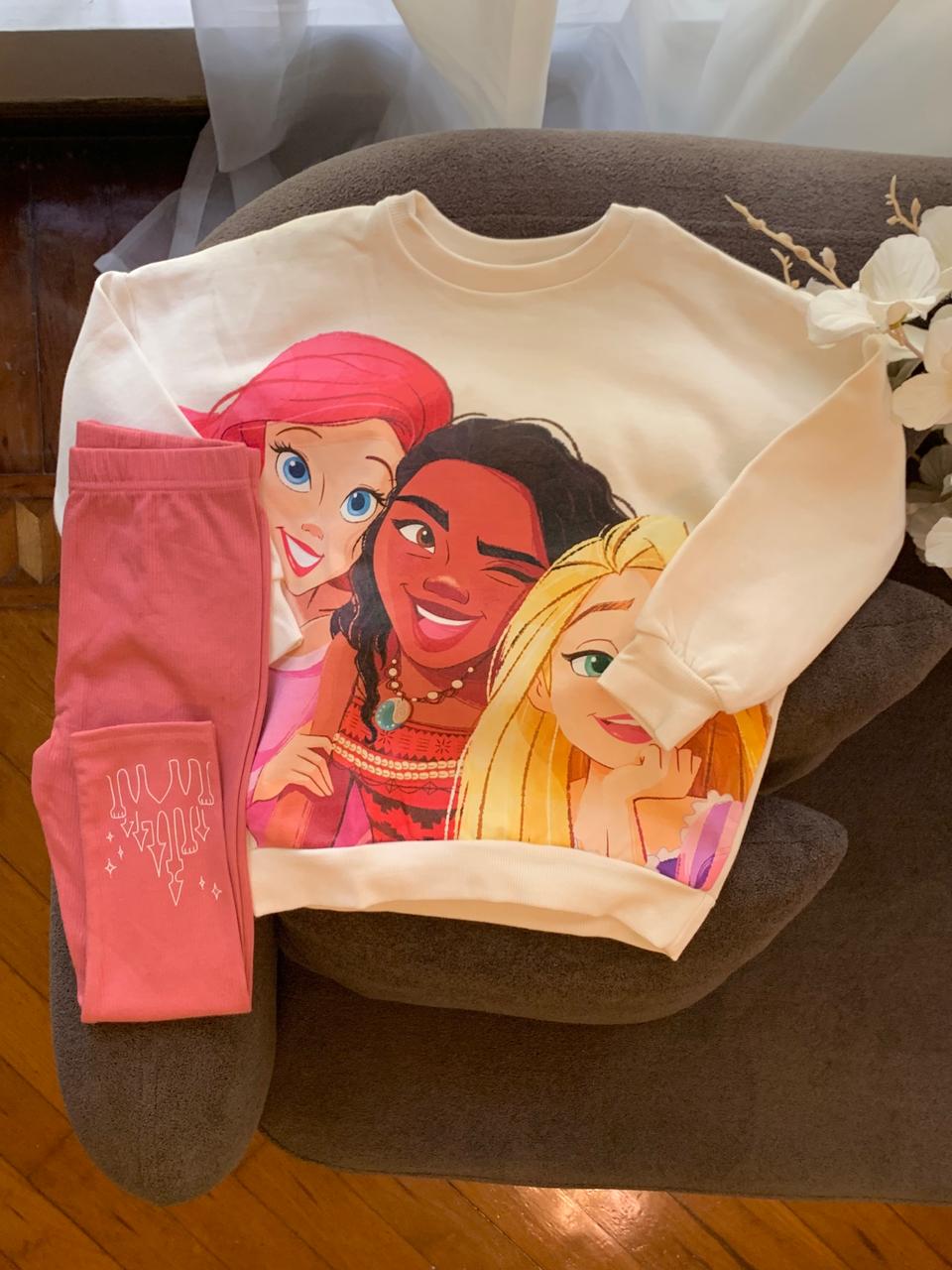 George Disney Princess Sweat Shirt with Tights