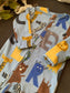 George Safari Print Fleece Sleepsuit