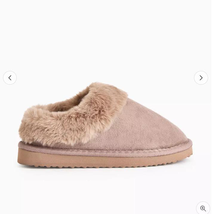 Tu Clothing Sand Faux Fur Mule Slippers