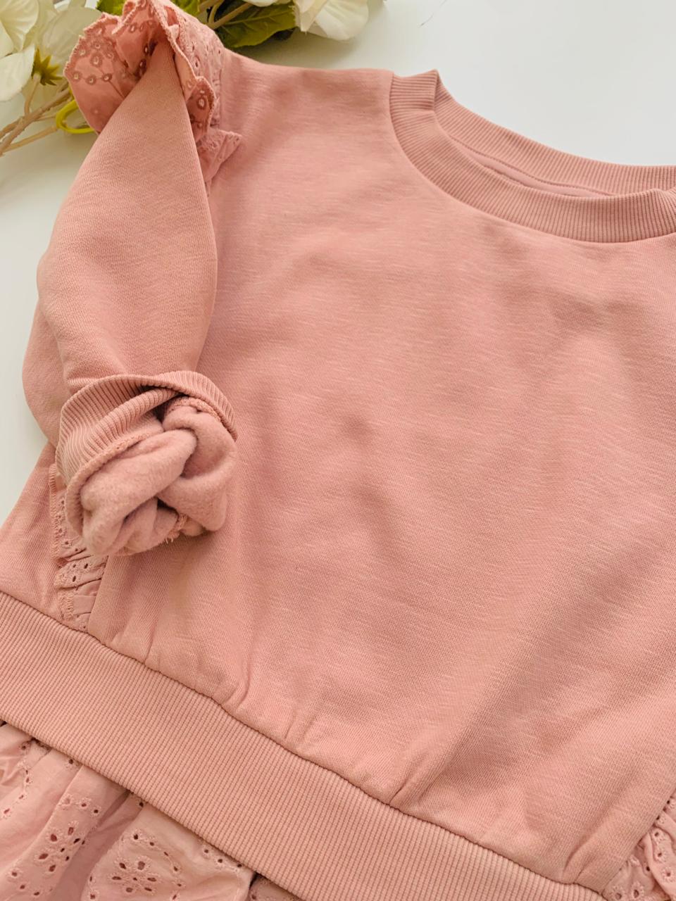 TU Clothing Frill Sweat Shirt Dress