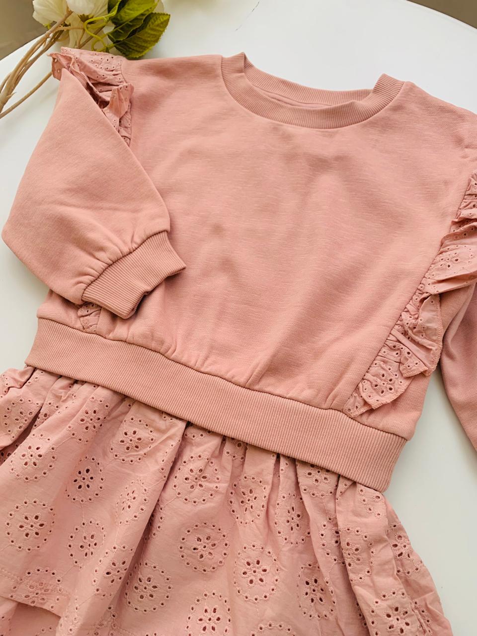 TU Clothing Frill Sweat Shirt Dress