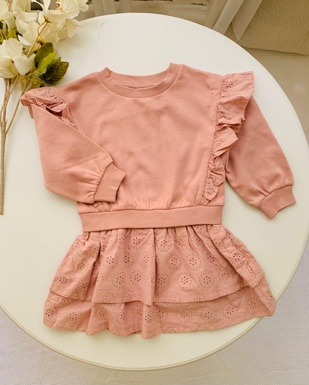 TU Clothing Frill Sweat Shirt Dress