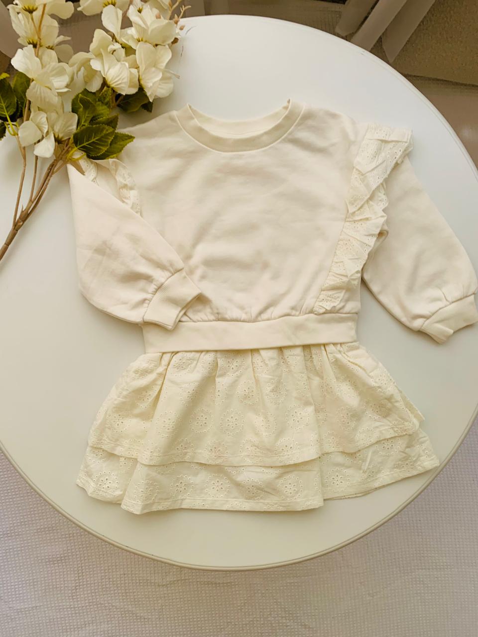 TU Clothing Frill sweat Shirt Dress