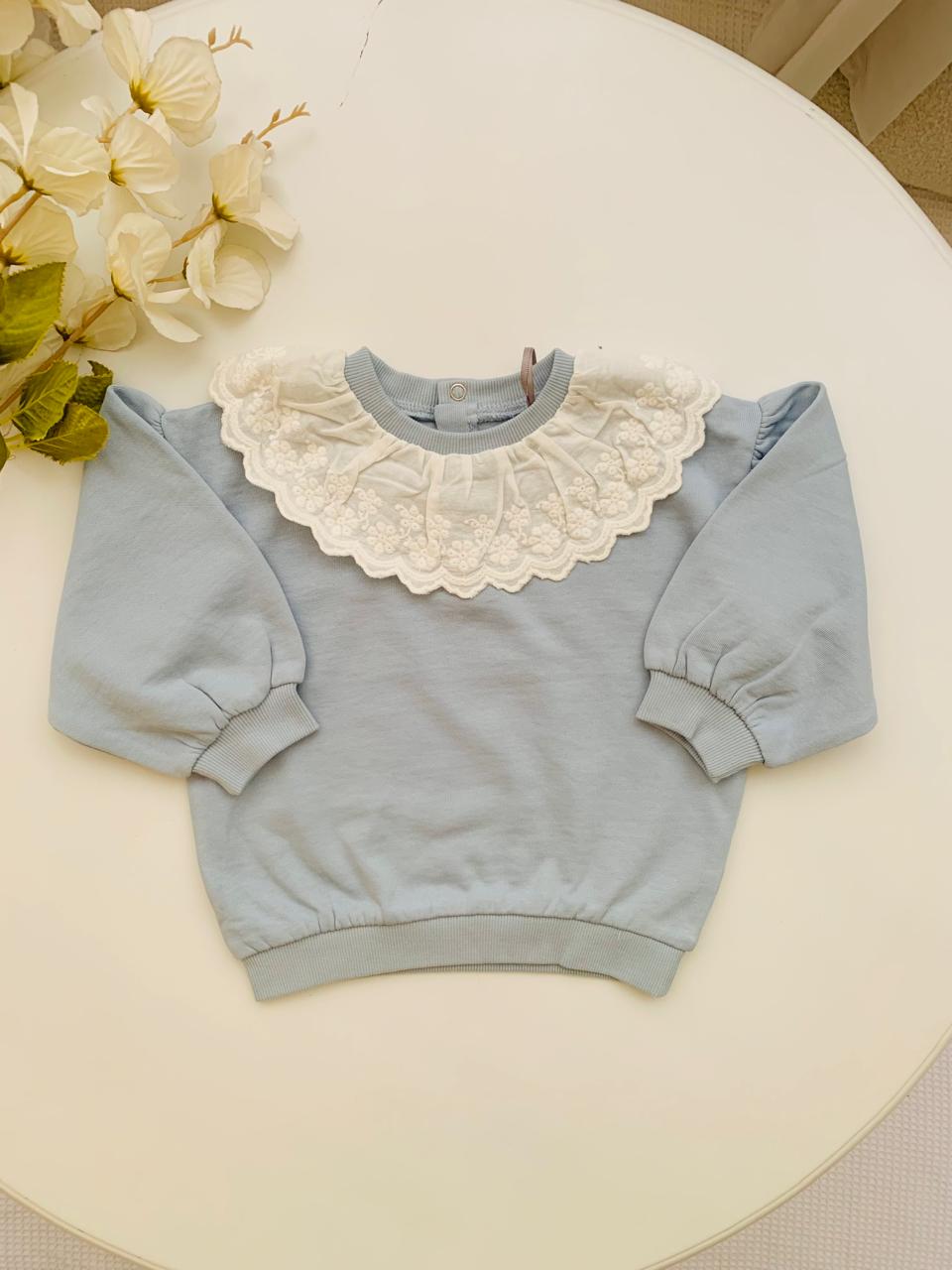 TU Clothing Frill Collared Sweat Shirt