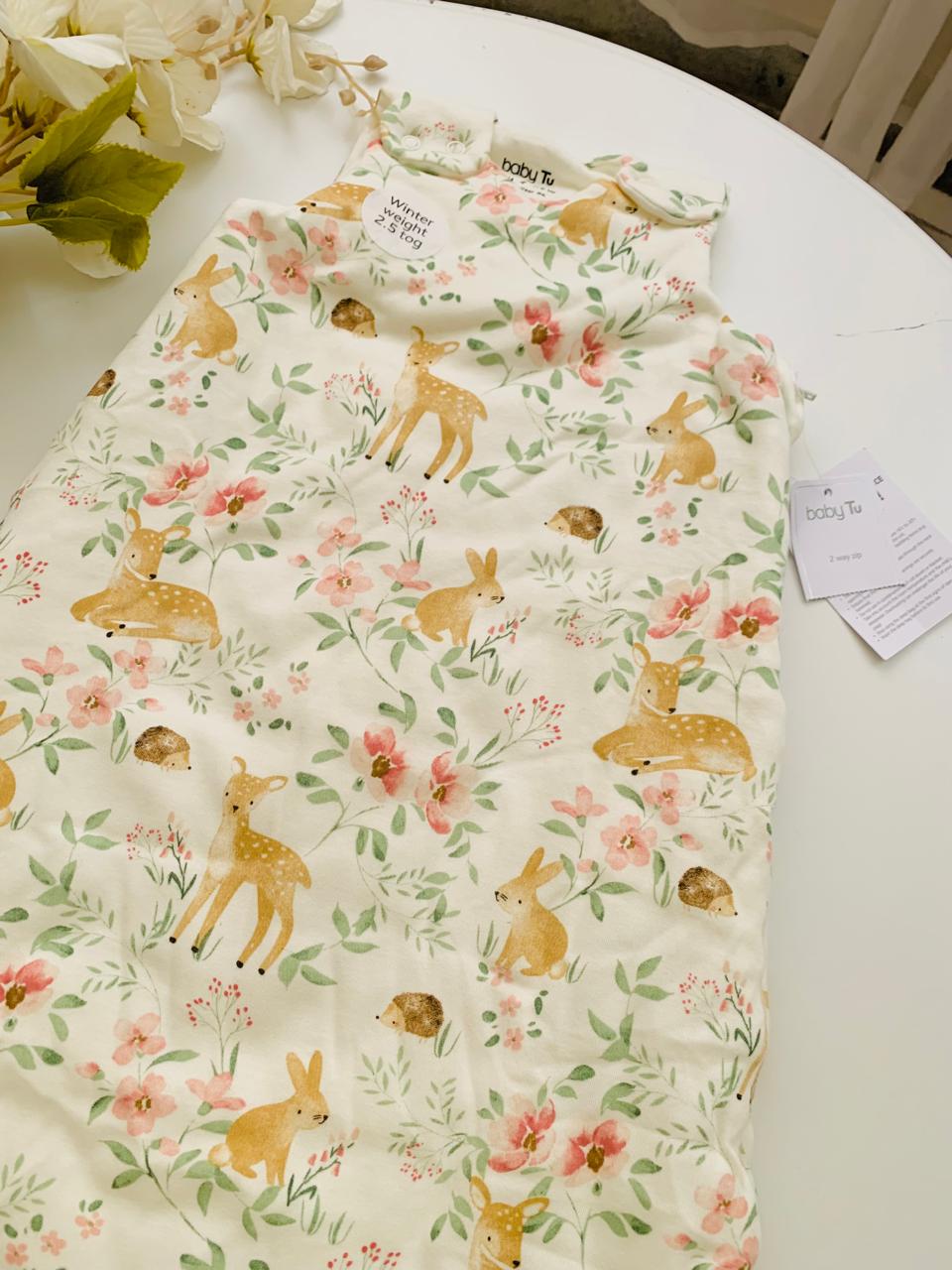 TU Clothing Woodland Deer Print Sleeping Bag