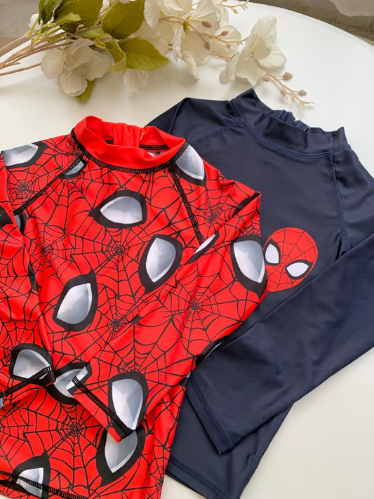 George Spider Print Pack of 2 swimming Shirts