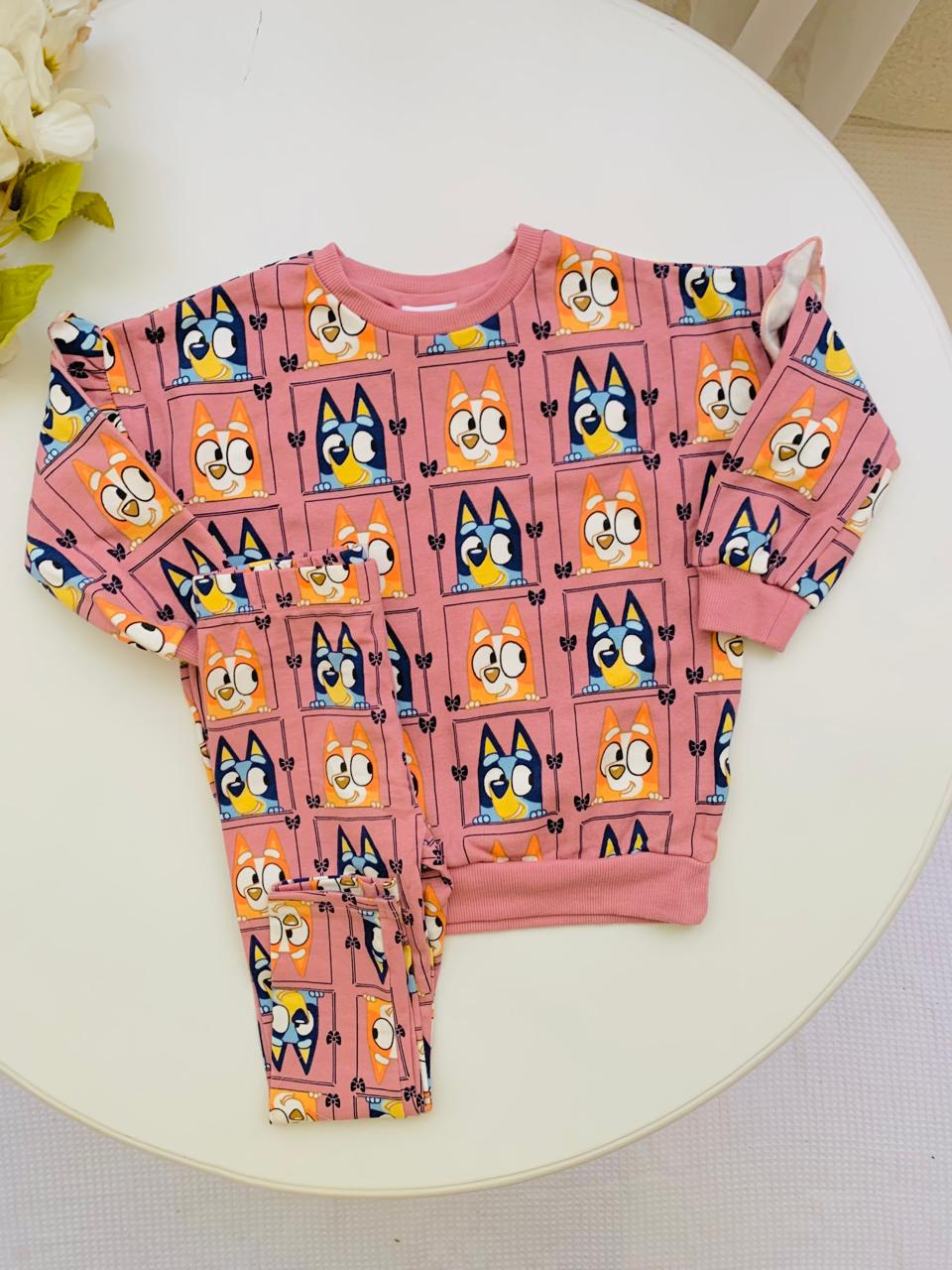 George Bluey Sweat Shirt with Tights Set