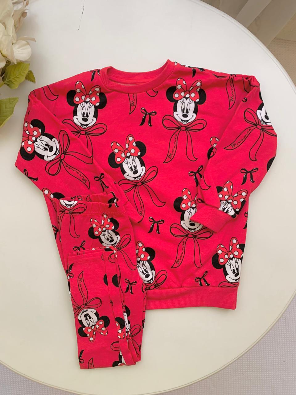 George Minnie Print Sweat Shirt and Trouser set