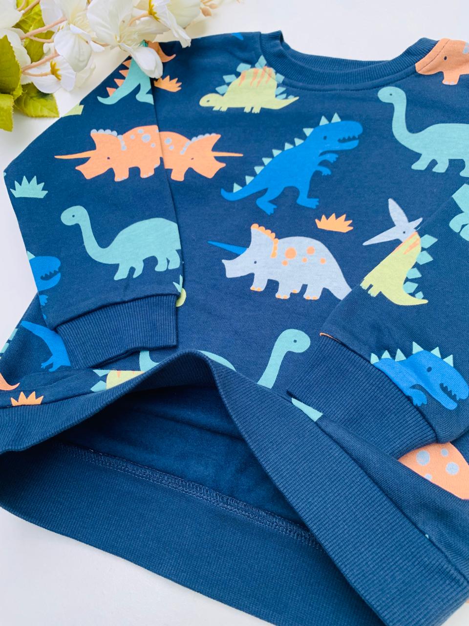 George Dinosaur Print Sweatshirt & Trouser Set