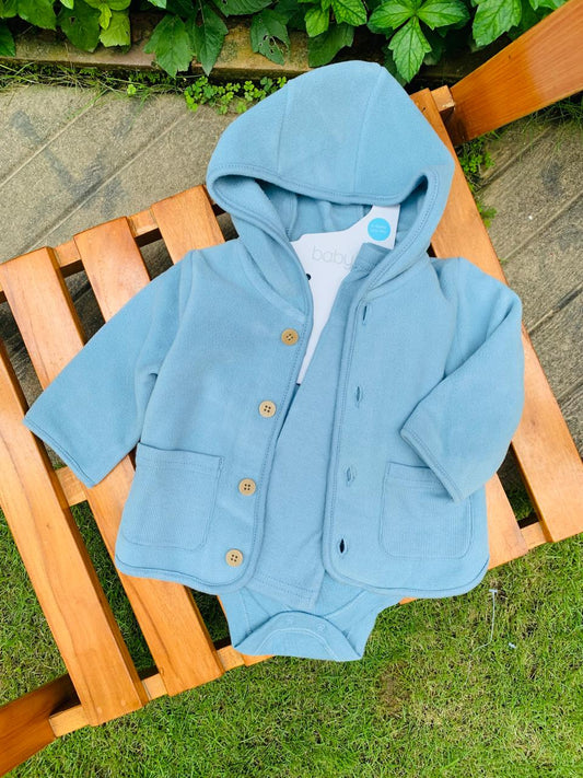 TU Clothing Cardigan Bodysuit & Trouser Set