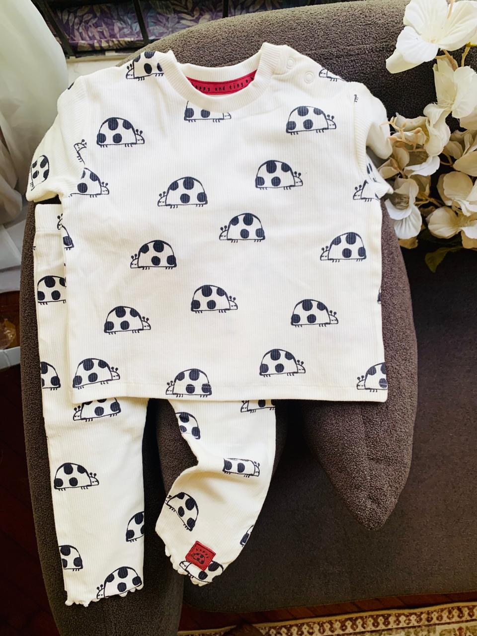 George Printed Lady Bugs Shirt & Trouser Set