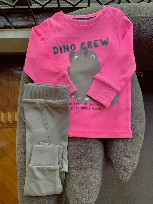 Next "Dino Crew" Shirt & Trouser Set
