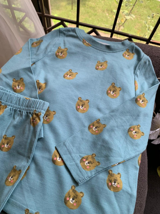 George Lion Faces Print Shirt & Trouser Set