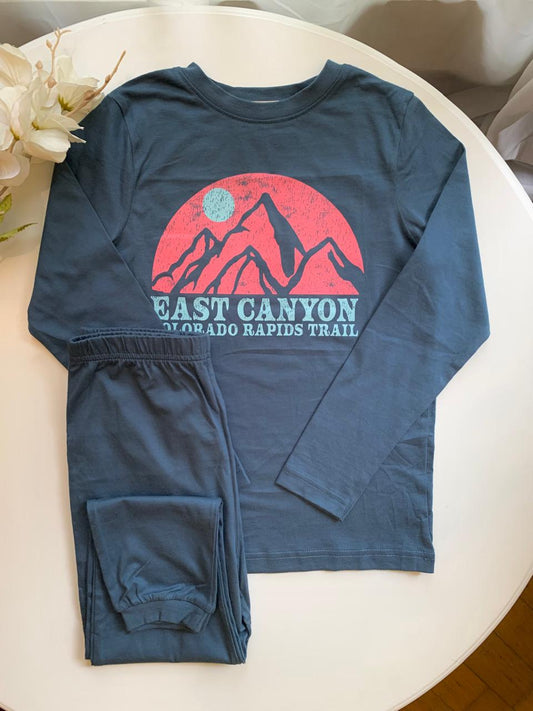 George Mountain Print Shirt and Trouser set