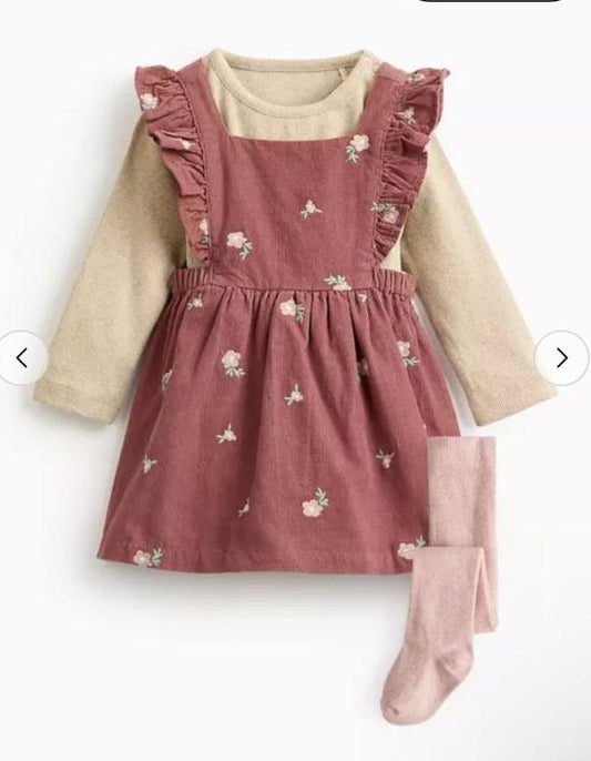 Tu Clothing Embroided Flower 3Pc Set