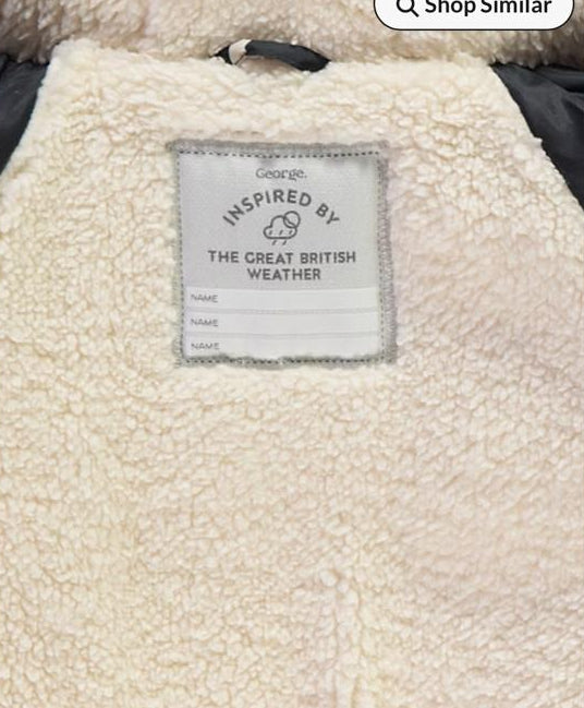 George Smiley print Puffer Jacket