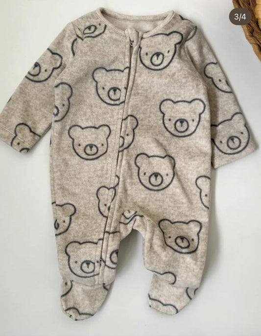 George Bear Fleece Sleepsuit