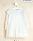 George Lace Panel Frill Sweatshirt Dress