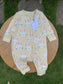Tu Clothing Bunny faces print Sleepsuit