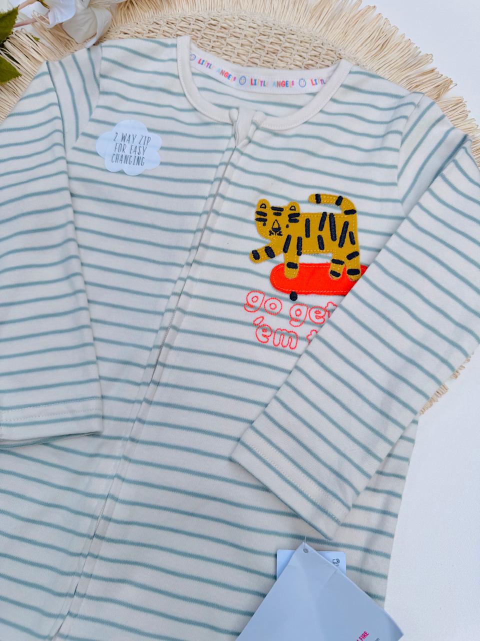 George "Go get 'em tiger!"Sleepsuit