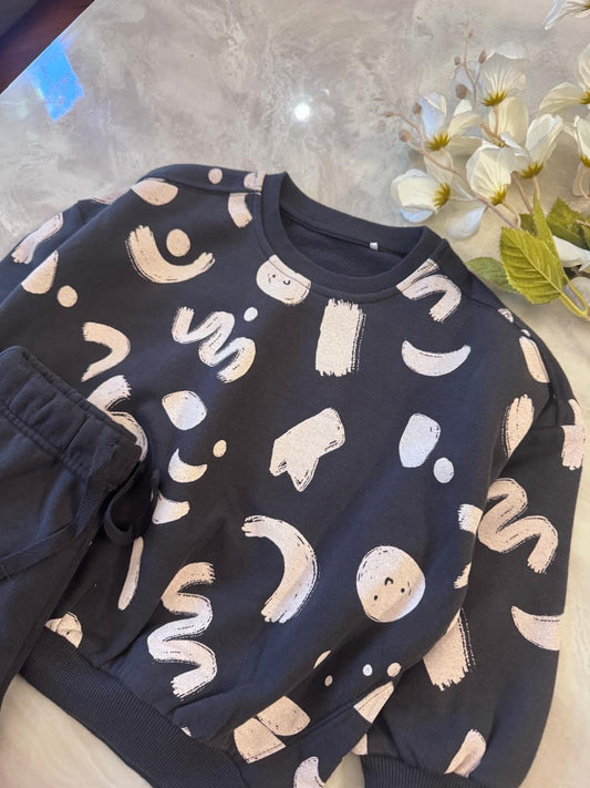 George Grey Sweatshirt & Trouser Set