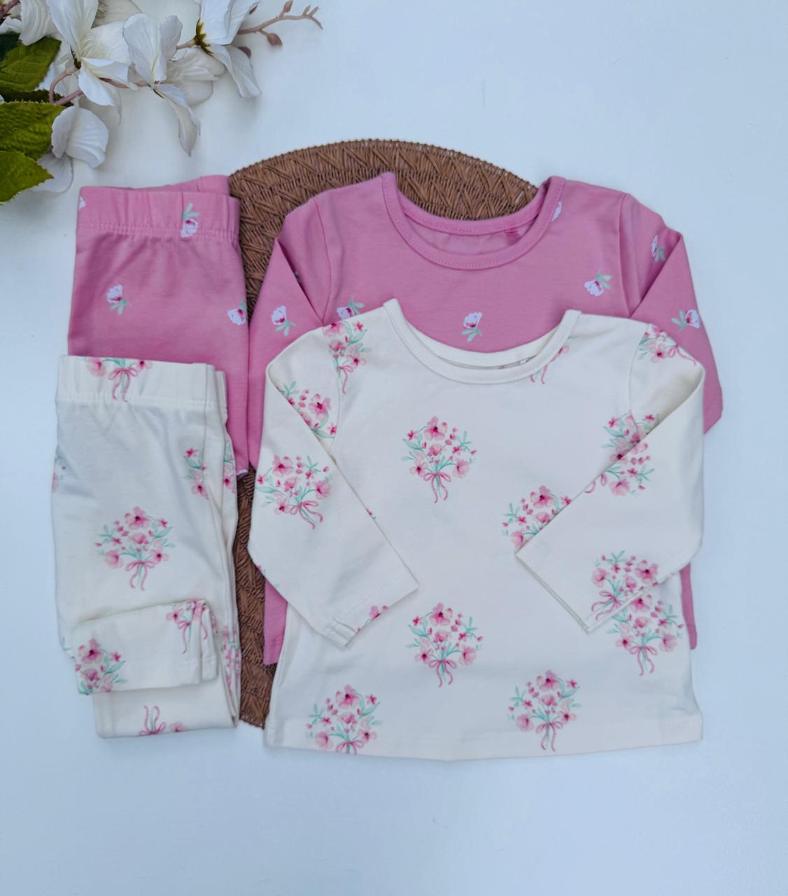 George Pack of 2 Floral Pyjamas Set