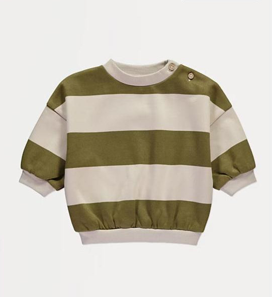 George Striped Crew Neck Sweatshirt