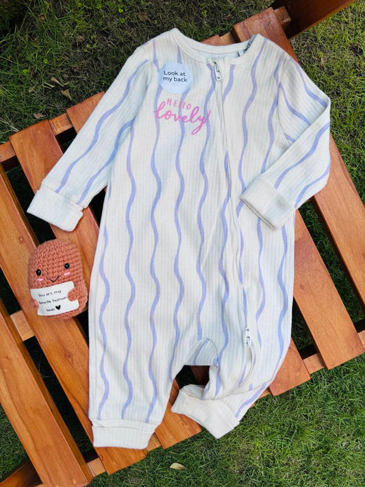Tu Clothing "Hello Lovely" Sleepsuit